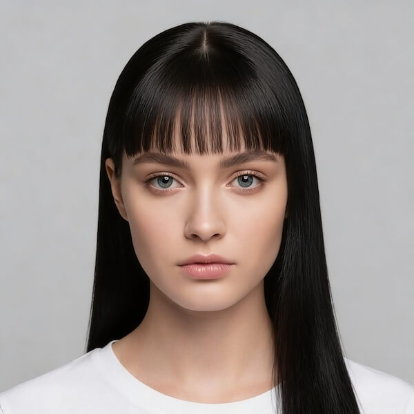 Blunt Bangs Straight