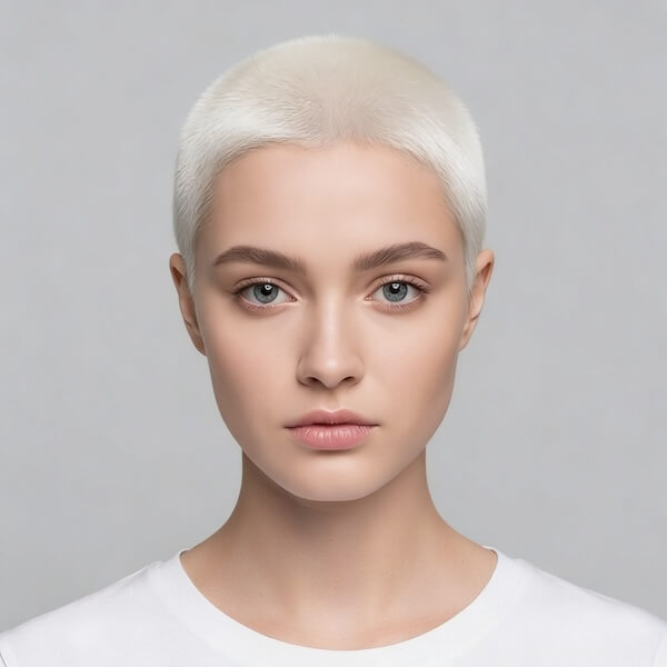 Platinum Buzz Cut