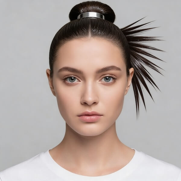 Sleek Y2K Spiky Bun