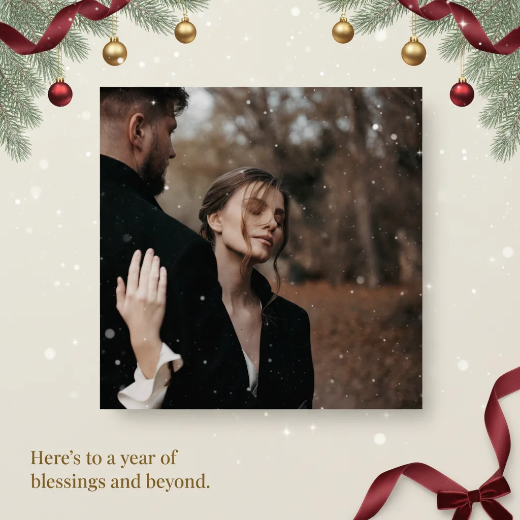AI-generated holiday card