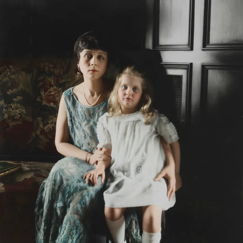 AI restored and colorized photo