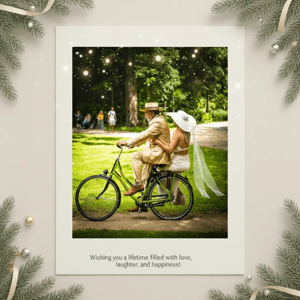 AI-generated holiday card