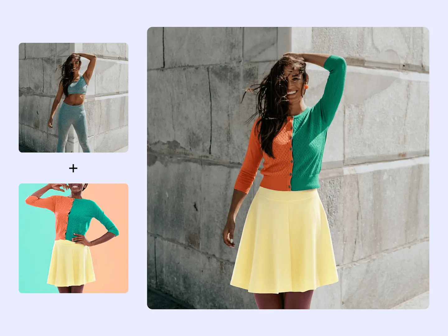 Simple clothes → Statement fit