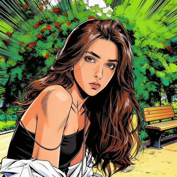 Classic Shōnen manga style, Hirohiko Araki aesthetic, preserve original background elements and exact character pose. Bold powerful lines, heavy crosshatching, daring color clashes, dramatic shading, tension-filled atmosphere, retro anime texture, high impact, visually stunning, 8k.