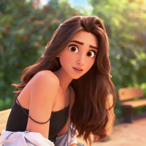 Pixar and Disney 3D animation style, strictly keep original background, preserve original facial features and identity, exact same composition. 3D rendering, smooth and delicate skin textures, soft rim lighting, dreamy cinematic lighting, vibrant colors, Unreal Engine 5 render, C4D materials, masterpiece, 8k.
