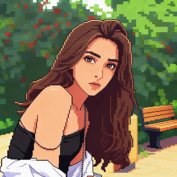 Retro 16-bit pixel art, classic RPG game aesthetic, keep original background layout and character outline. Clean pixel perfect details, limited but vibrant color palette, distinct lighting and flat shading, isometric or flat 2D perspective conversion, crisp edges, high quality, 8k.