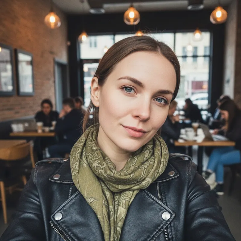 Original reference image for: AI generated headshot: Female wearing a pink blazer, office background, classic arms crossed pose
