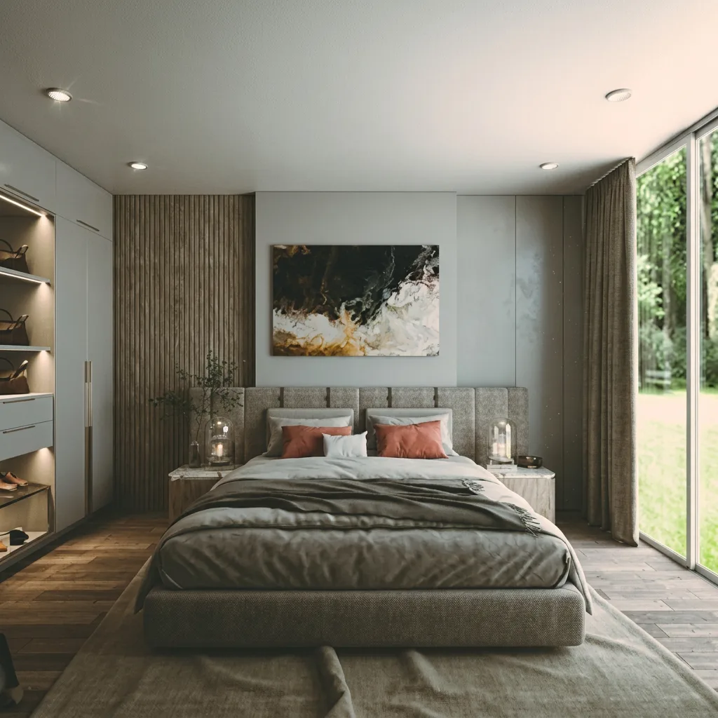 creative photo enhancement of Upscaling Interior Design & Architecture Images after demo 2