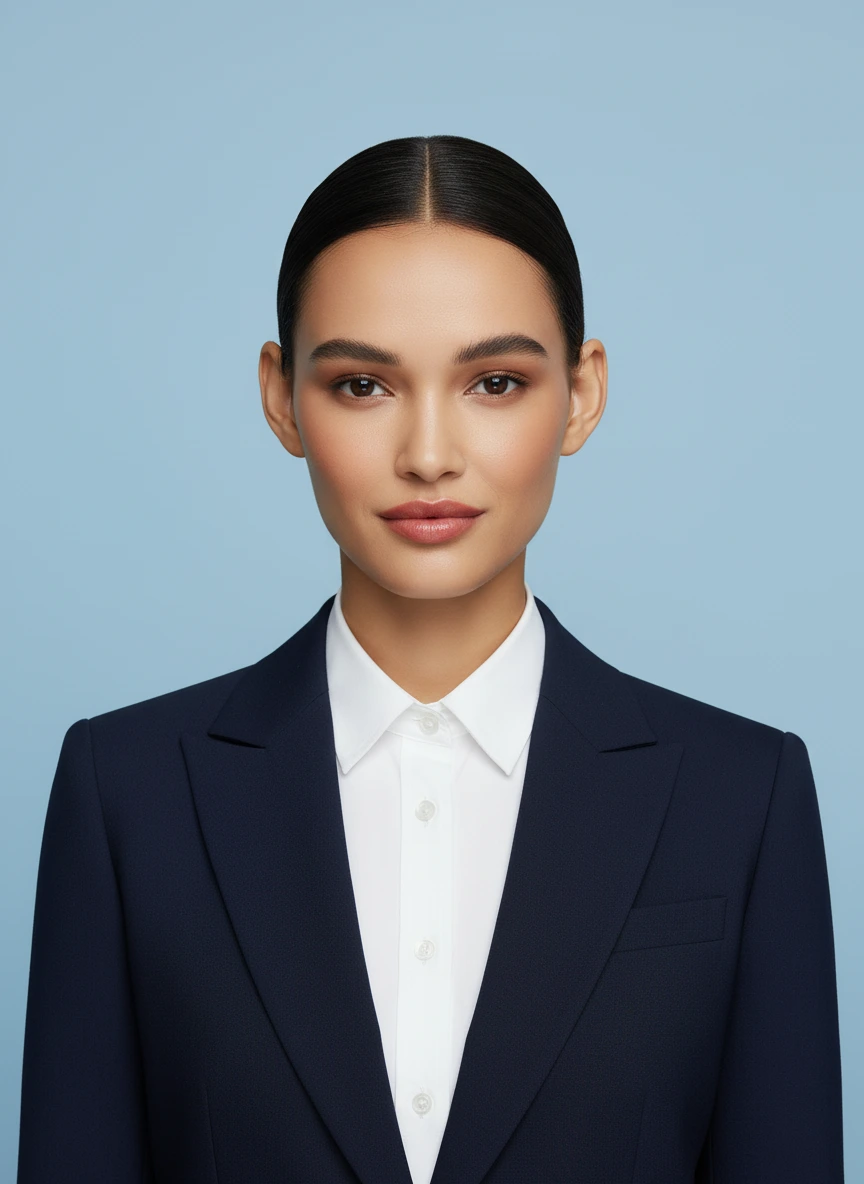 AI generated image: Using the first provided photo as an identity reference, create a photorealistic, LinkedIn-style pro