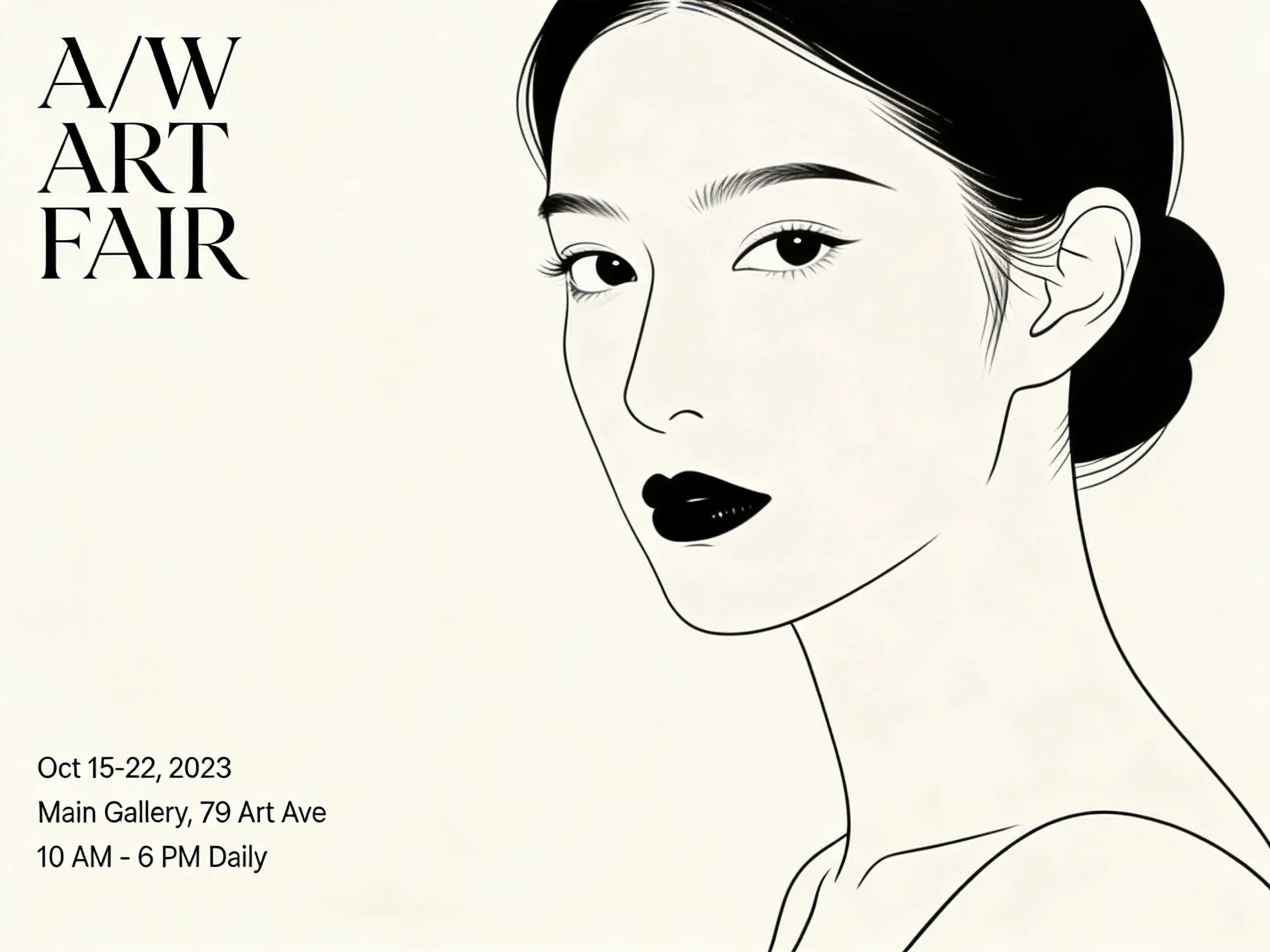 Seedream 4.5 exhibition poster with elegant layout and readable small text