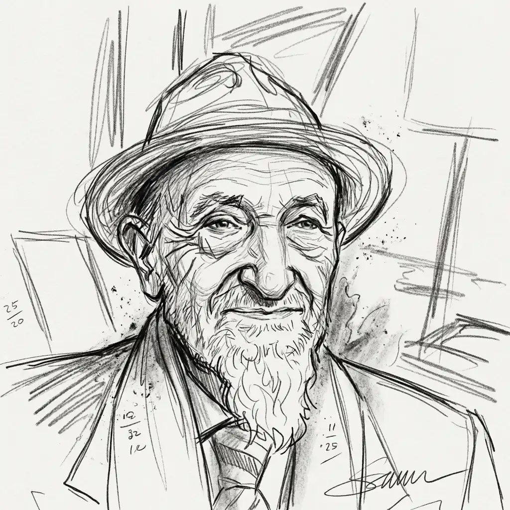 AI photo to sketch result in Charcoal Sketch style