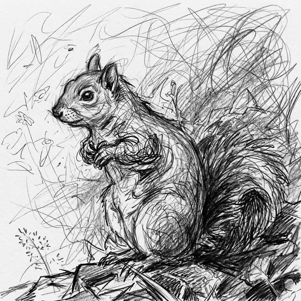 AI photo to sketch result in Manga Sketch style