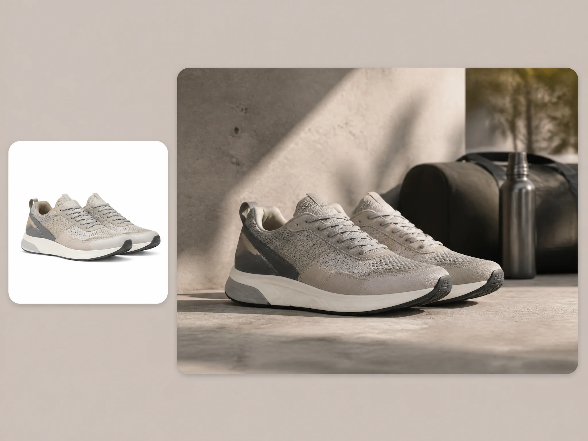 Create premium lifestyle shots from packshots